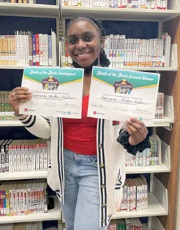 Battle of the Books Winner Ugonma Chike-Kalu