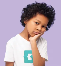 photo of a bored child