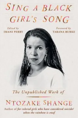 Sing a Black Girl's Song - Ntozake Shange book cover.