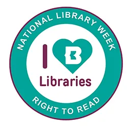 logo of national library week with baltimore county public library