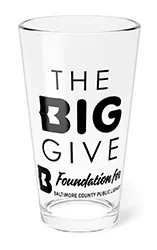 Photo of branded pint glass