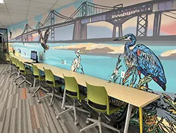 Photo of Catonsville's new desks